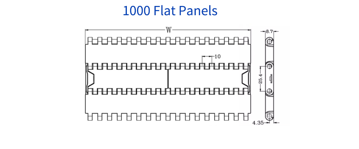 Quality 1000 Pitch 25.4 Modular Plastic Transmission belts Manufacturer | Yonghang 9