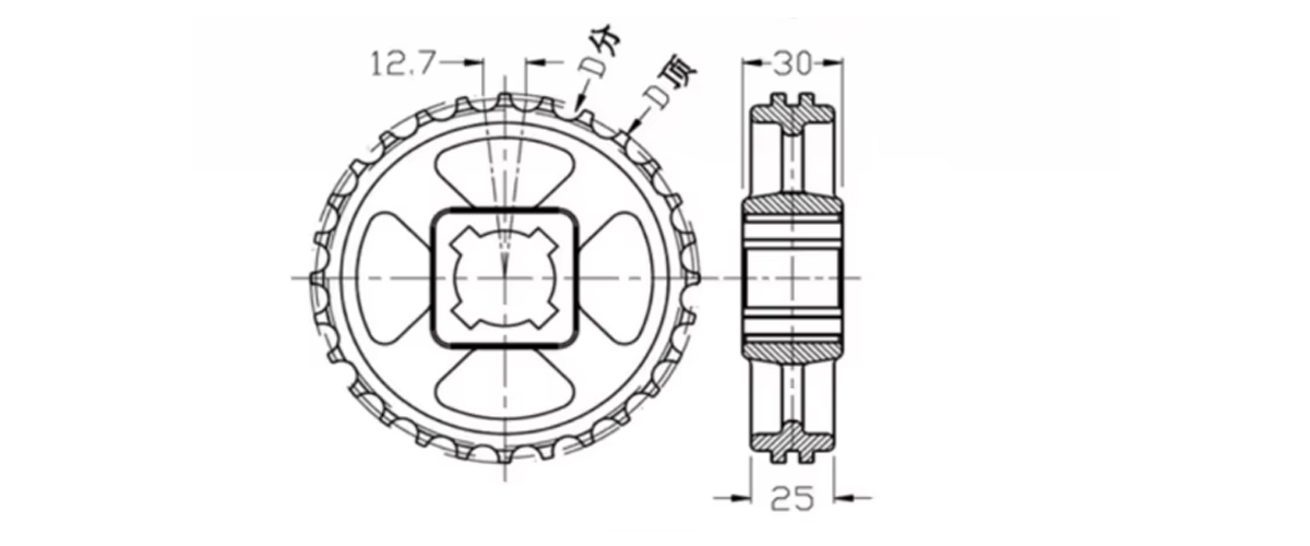 1230 Blue Color Pitch 12.7mm POM PP Plastic Turning Curved Modular belt for Washing of fruits and vegetables 5