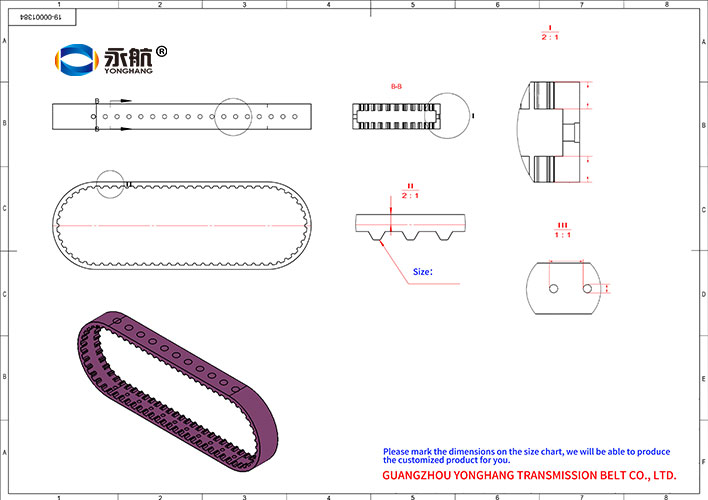 Customized Blue Silicone Coated Vacuum Feeder Belts 9