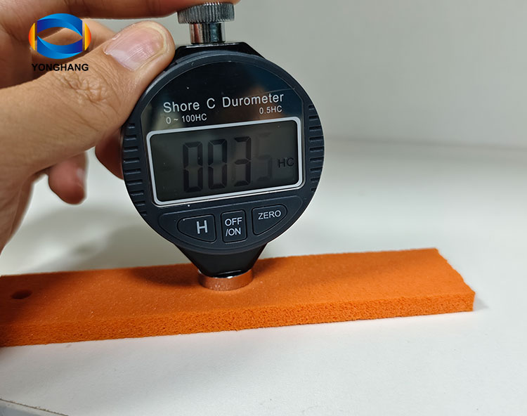 Shore C measured foam