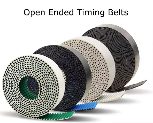 Open ended timing belts 