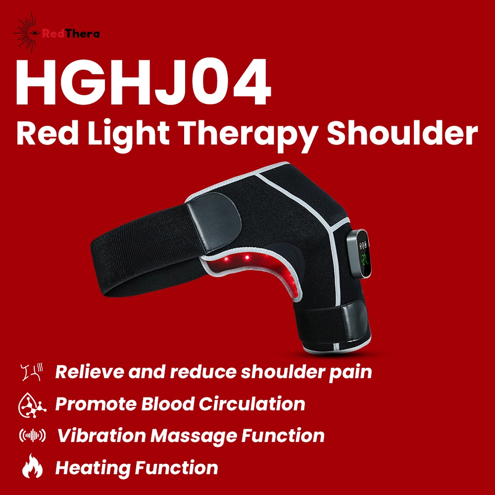 Rechargeable Red Light Therapy Wrap for Shoulder & Knee with Heat & Vibration HGHJ04 1