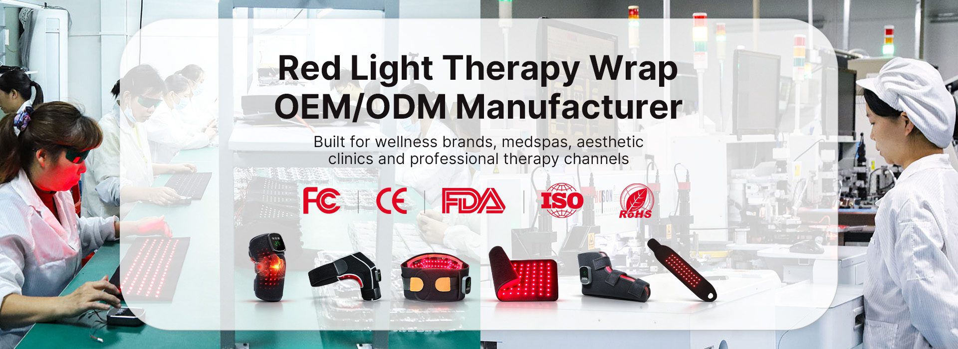 Sinds 2016 Fabrikant van roodlichttherapie-wraps