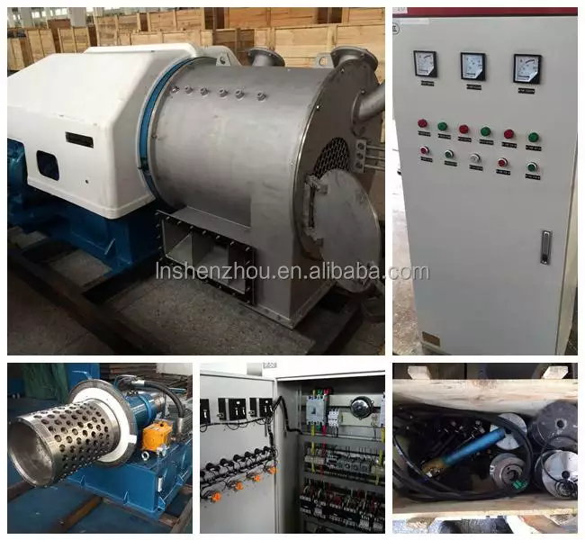 Shenzhou - Continuous Pusher Centrifuge , Sea Salt And Mineral Salt Dewatering Centrifuge Machine Centrifuge & Separator 10