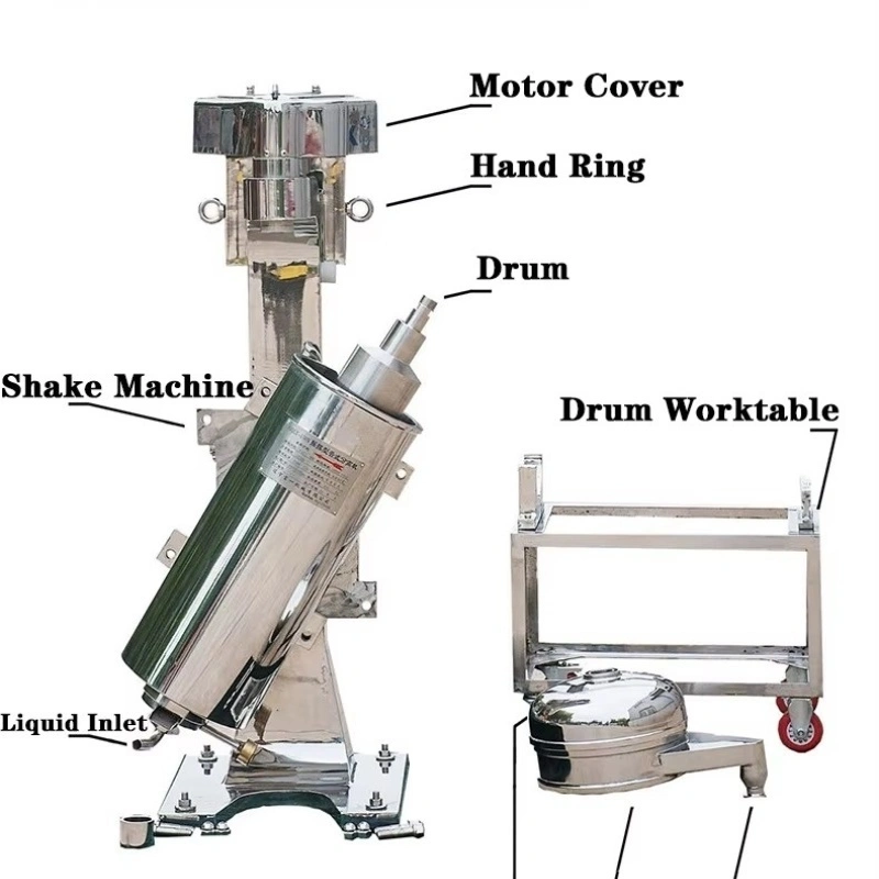 Tube type high-speed centrifuge solid-liquid separator oil-water separator 1