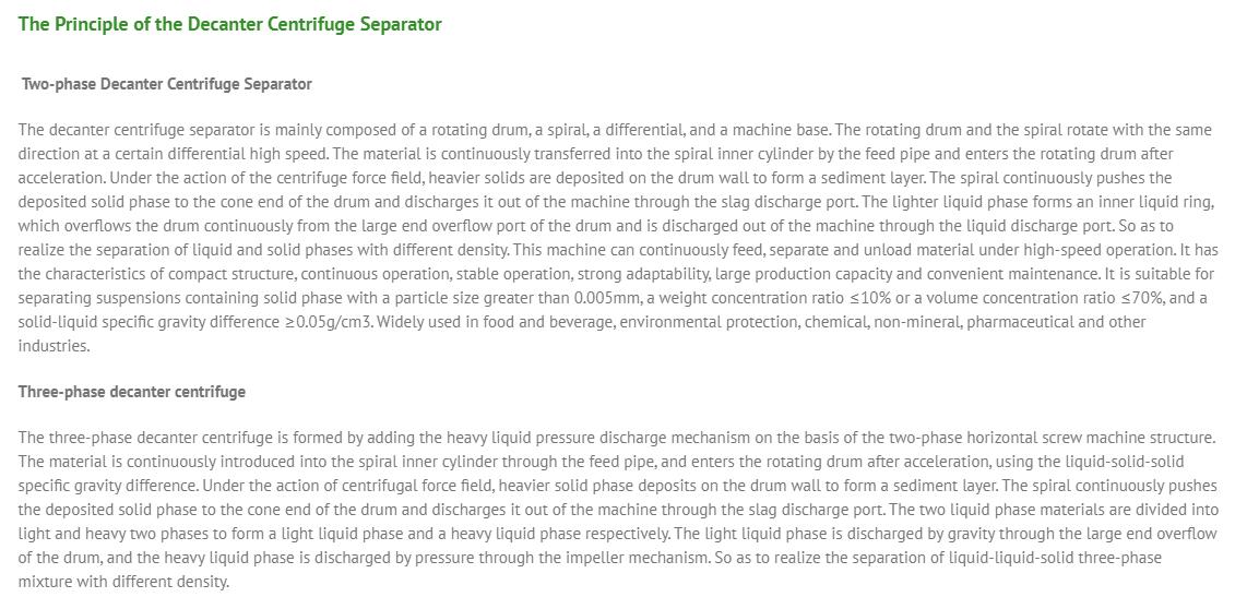 Best Working principle of centrifugal centrifuge Supplier 3