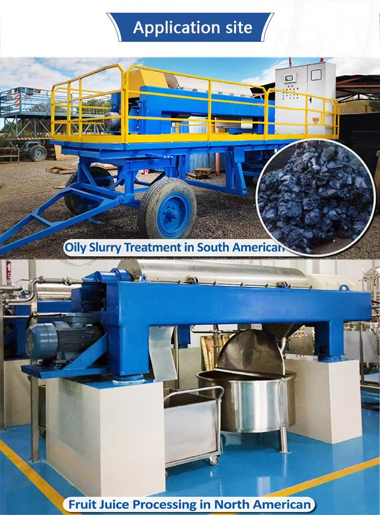 Automatic Fish Meal Oil Separation 2 Phase Solid-Liquid Process Decanter Centrifuge Equipment For Sludge Dehydration 2