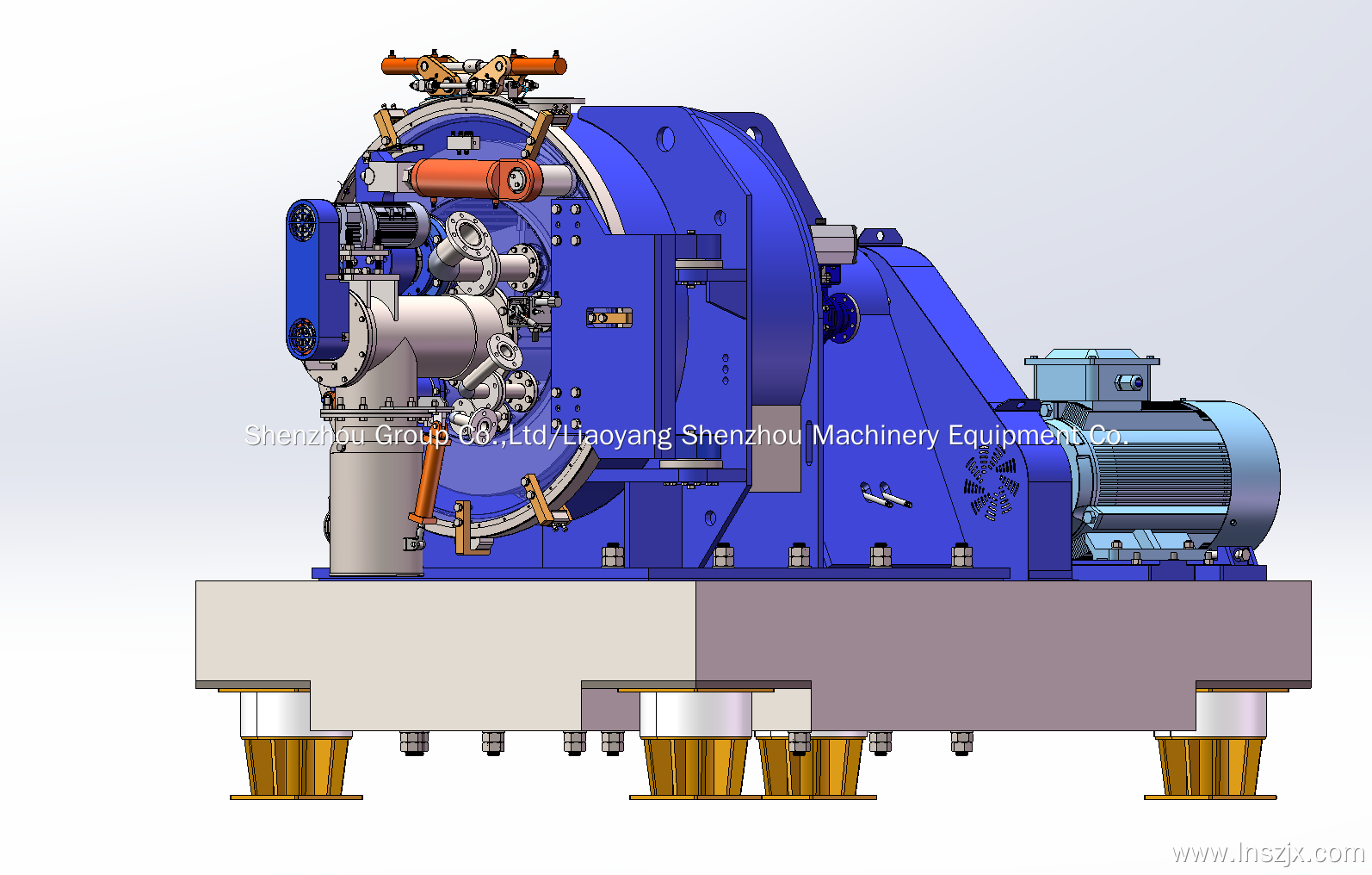 Siphon Peeler Continuous Horizontal Centrifuge For Solid Liquid Separation 2