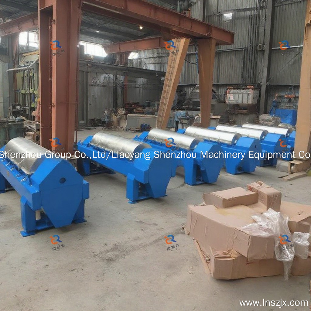 Automatic horizontal oil separator 3 phase decanter centrifuge 8