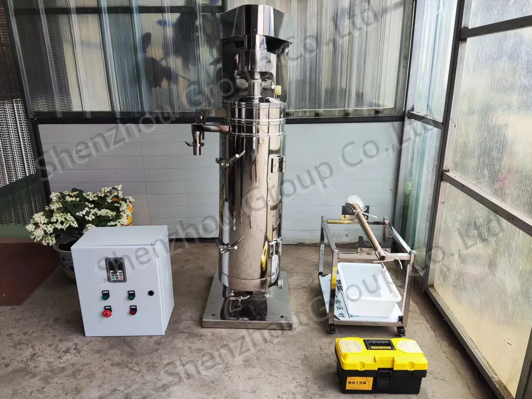  Двухфазная трубчатая центрифуга Gq125 для разделения микроводорослей, соответствующая стандартам GMP.