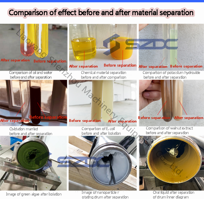 Centrífuga de alta velocidad para Escherichia coli Equipo médico Centrífuga separadora tubular 5