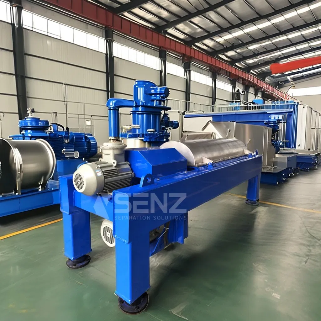  جهاز طرد مركزي أفقي جديد مُصمم خصيصًا لفصل زيت الزيتون، مزود ببرغي ثلاثي الأطوار، موديل 2025