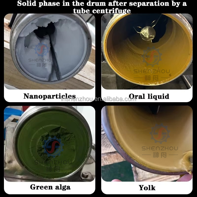Centrífuga tubular oscilante en las industrias de alimentos, bebidas, química y biotecnológica 11