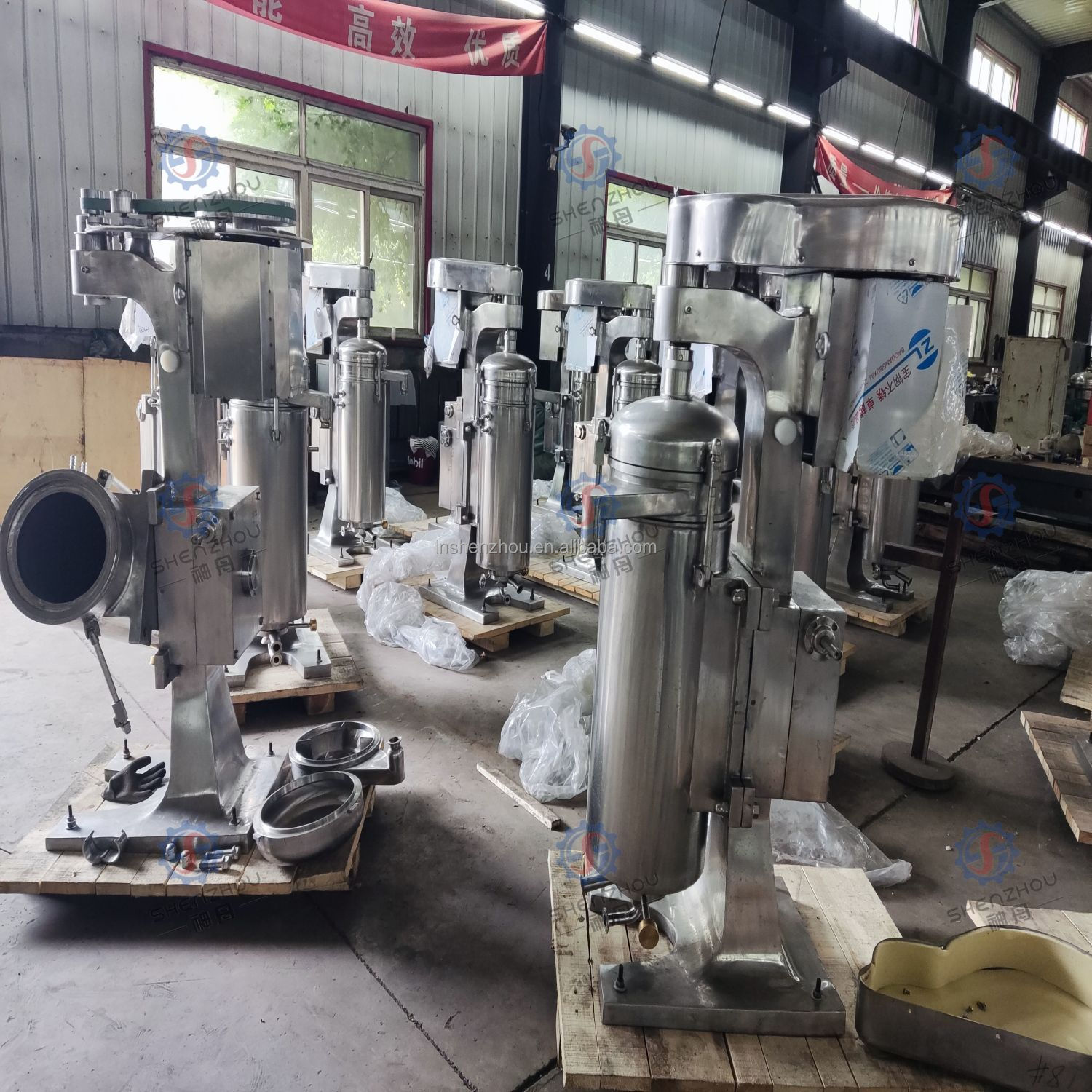 Centrífuga tubular oscilante en las industrias de alimentos, bebidas, química y biotecnológica 5