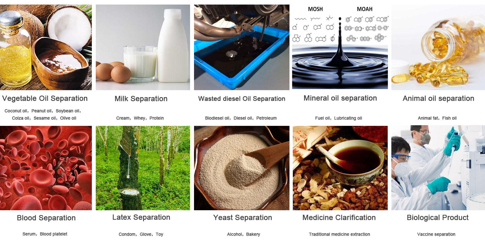 High Speed Tubular Centrifuge Separator Fruit Juice Centrifuge 8