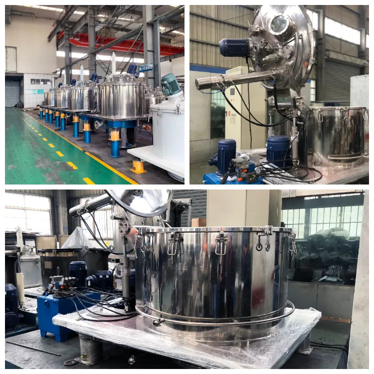  밀 전분용 PGZ 스크레이퍼 하부 배출 산업용 원심분리기