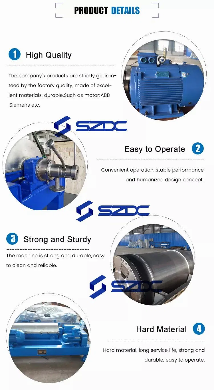  Centrifugeuse décanteuse pour la déshydratation des boues activées, fabricant professionnel, au meilleur prix