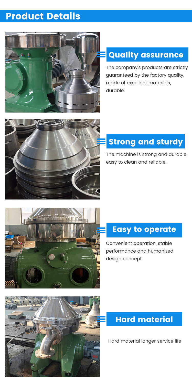 Shenzhou - disc bowl milk cream 3 phase separator machine Centrifuge & Separator 14