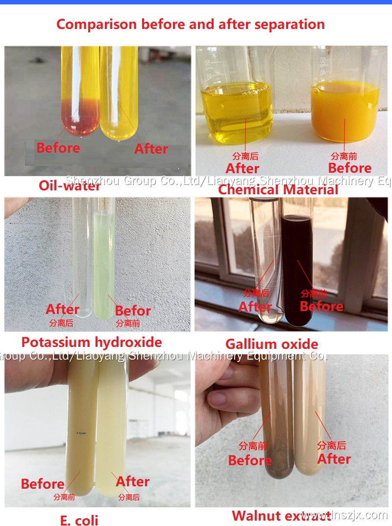 Shenzhou - Centrifugal Industrial Tubular Separator Machine for Skimmer Milk Separation Centrifuge & Separator 17