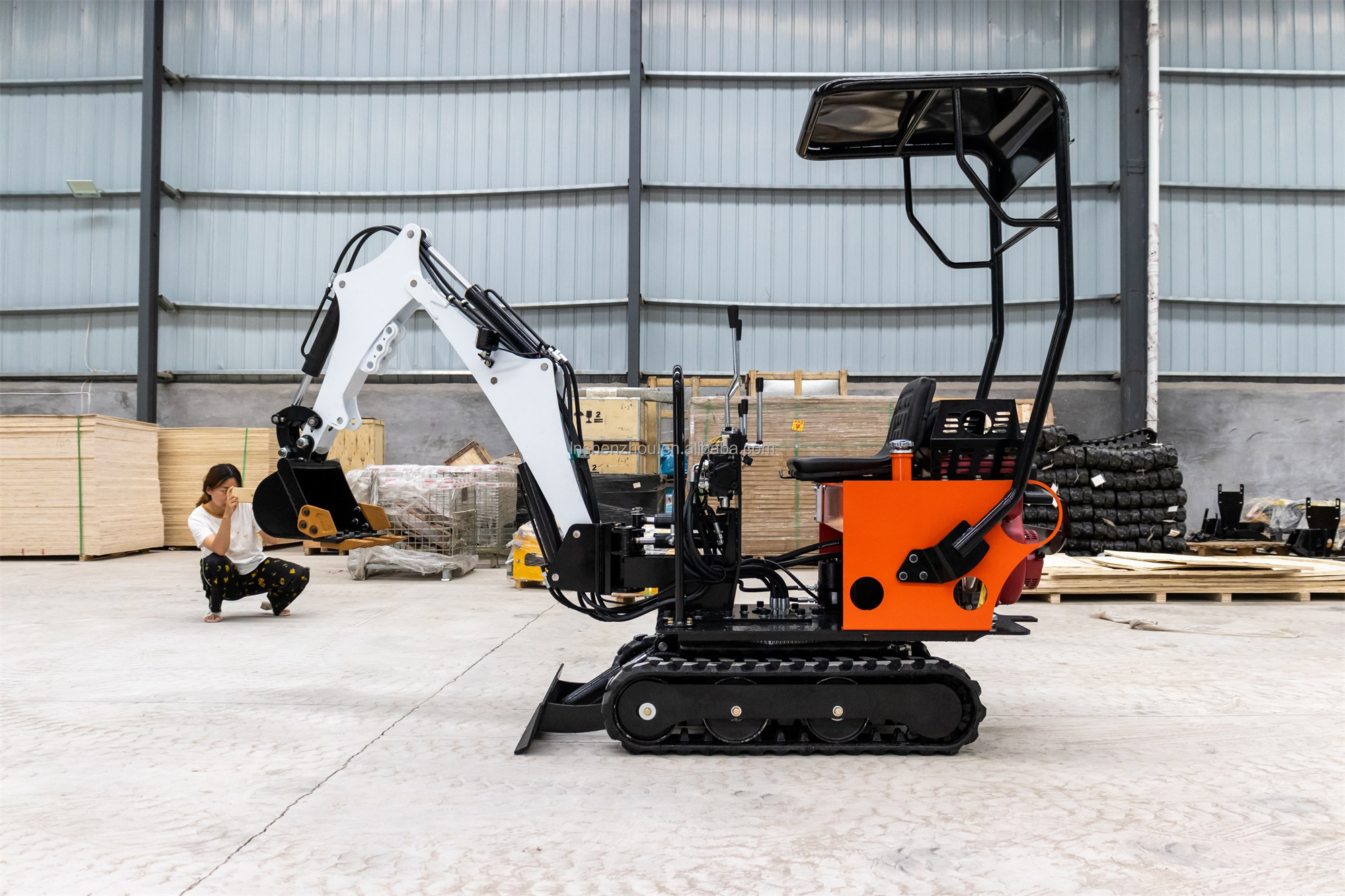 Shenzhou - Hydraulic mini rubber track excavator Hot selling machine 12