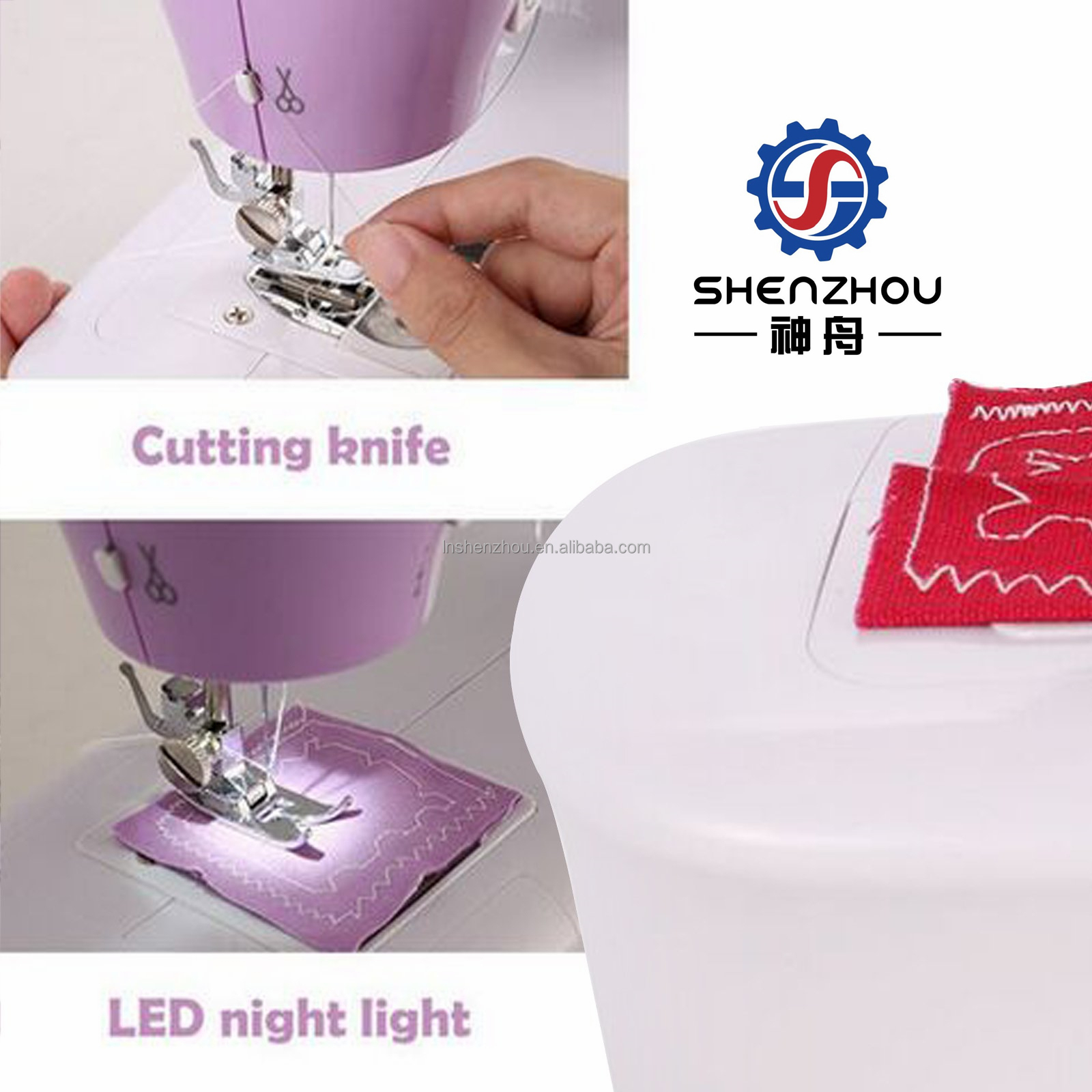 Shenzhou - Modern Design Mini Domestic Embroidery Sewing Machine SJA1-1/JA2-1/JA2-2 Hot selling machine 16