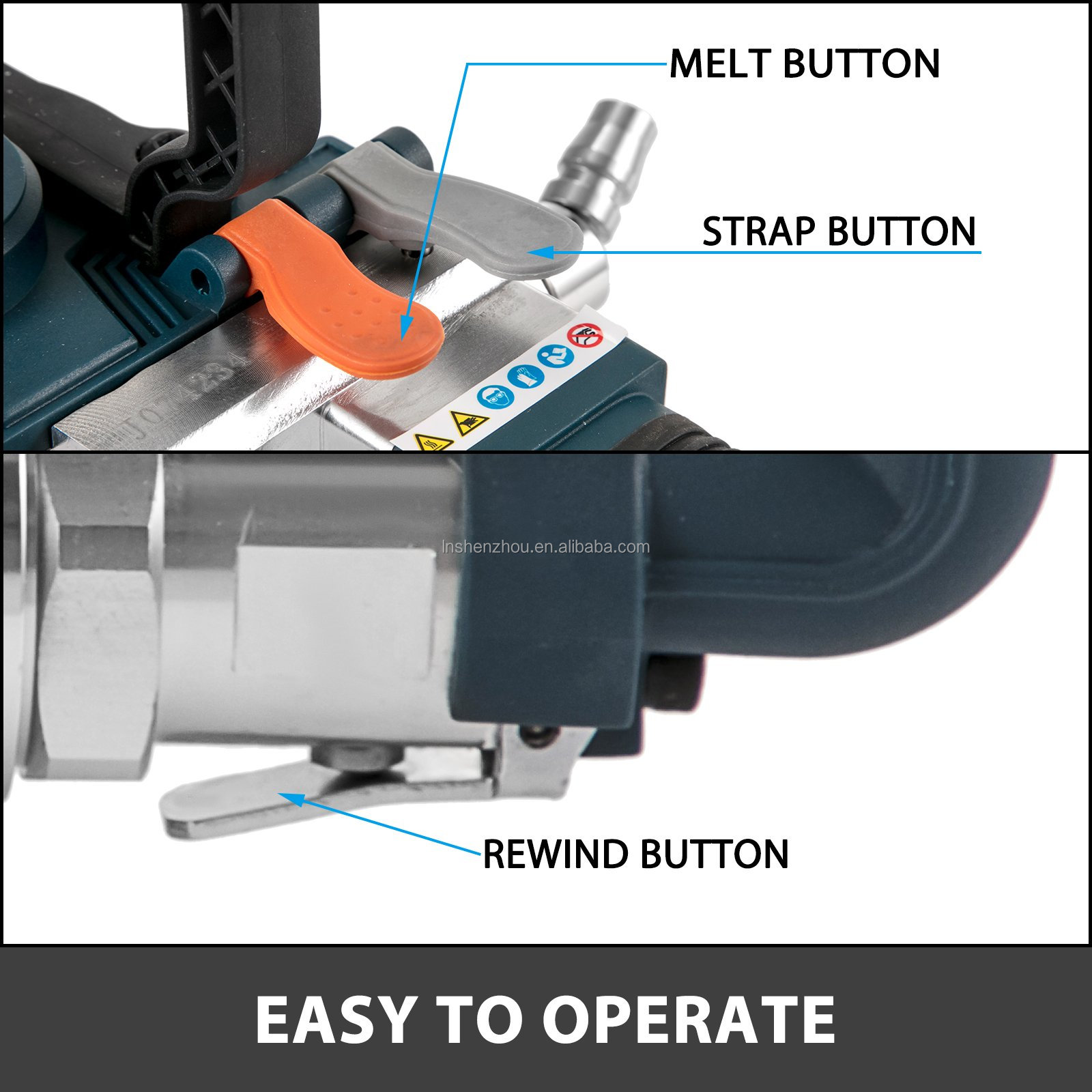 Shenzhou - Pneumatic Strapping Tool Hand Held Box Strapping Machine 0.5-0.75in Pp/pet Hot selling machine 12