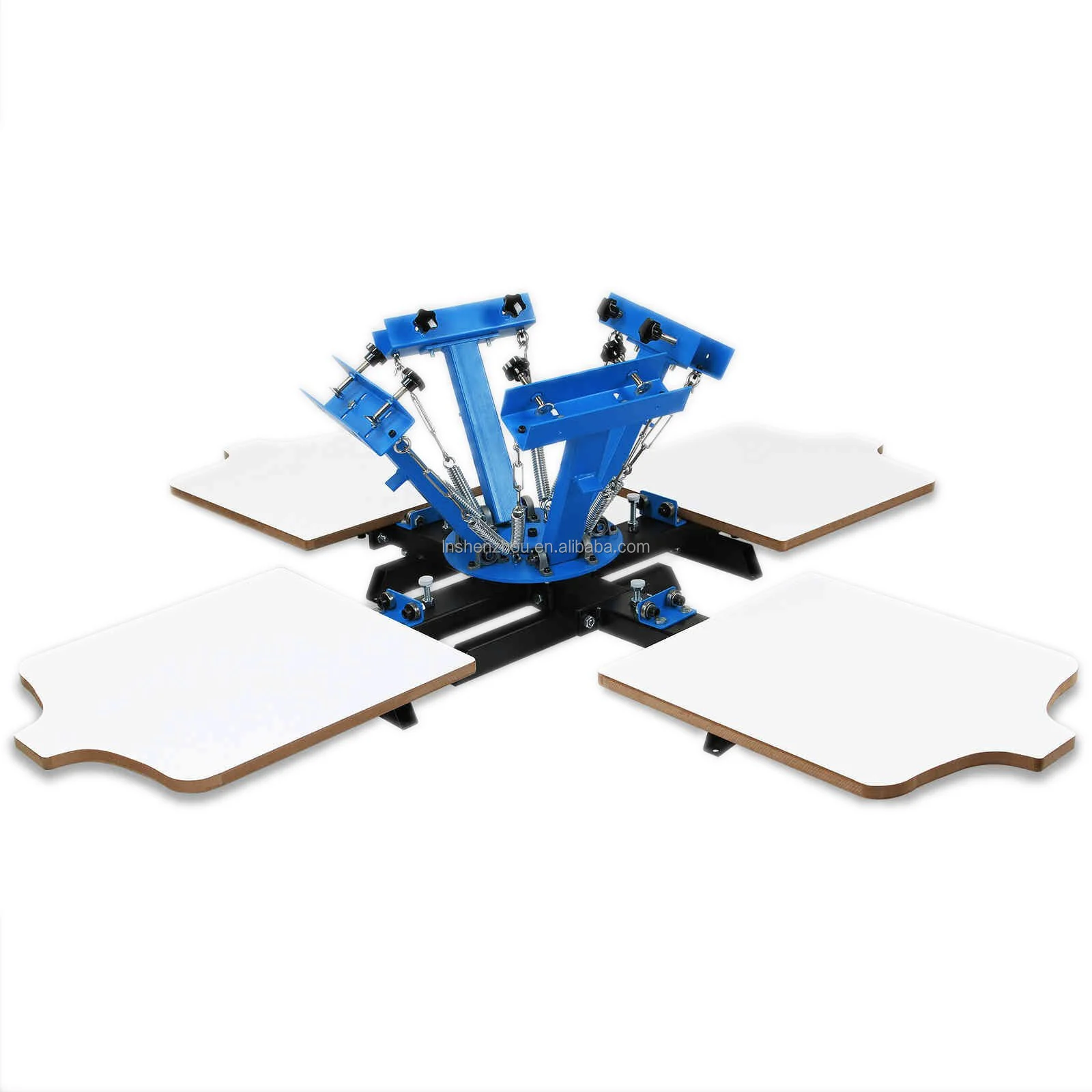 선저우 - 4색 4스테이션 실크스크린 인쇄기 티셔츠 인쇄 장비, 인기 판매 제품 1