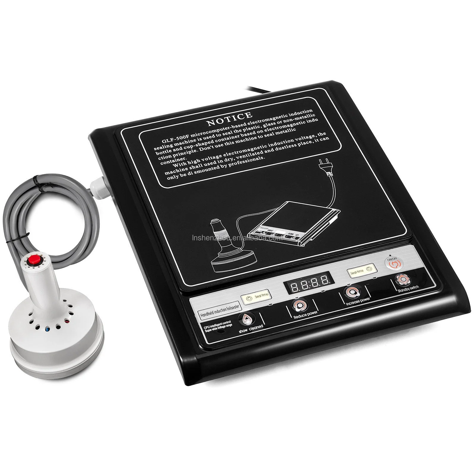 Shenzhou - Hand held vertical cans induction sealer aluminum foil sealing machine Hot selling machine 1