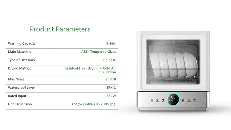 Shenzhou - 5 Sets Countertop Dish Washer Portable Dishwasher Machines For Home Hot selling machine 21