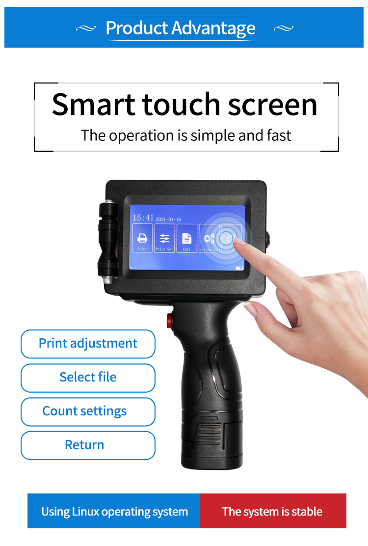 Shenzhou - High quality Expiry date stamp batch number printing machine Hand held Inkjet Printer for sale Hot selling machine 12