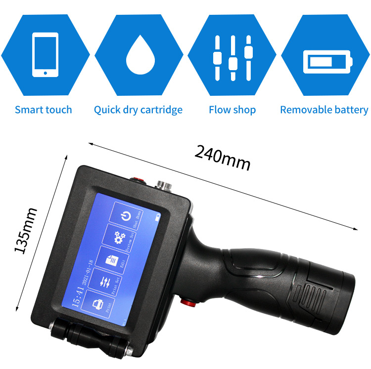 Shenzhou - High quality Expiry date stamp batch number printing machine Hand held Inkjet Printer for sale Hot selling machine 9