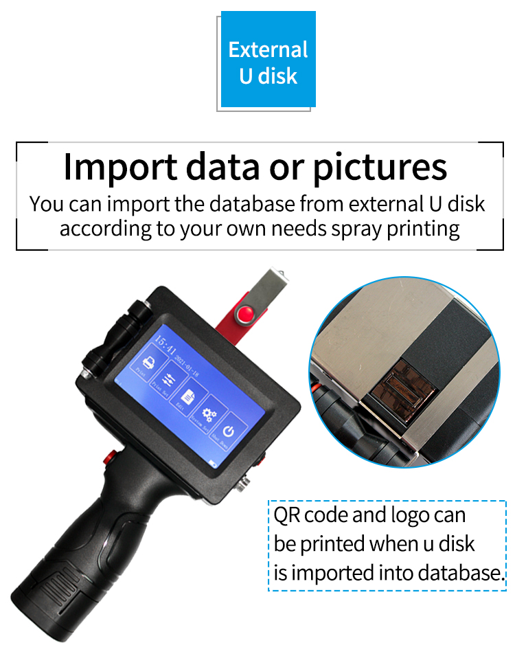 Shenzhou - High quality Expiry date stamp batch number printing machine Hand held Inkjet Printer for sale Hot selling machine 18