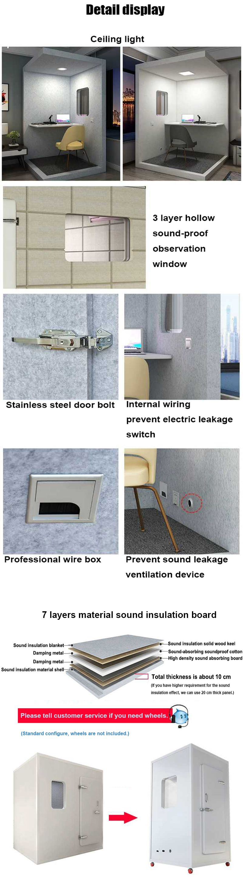 Shenzhou - Sound-absorbing insulation board piano violin guitar drum sound proof room Hot selling machine 9