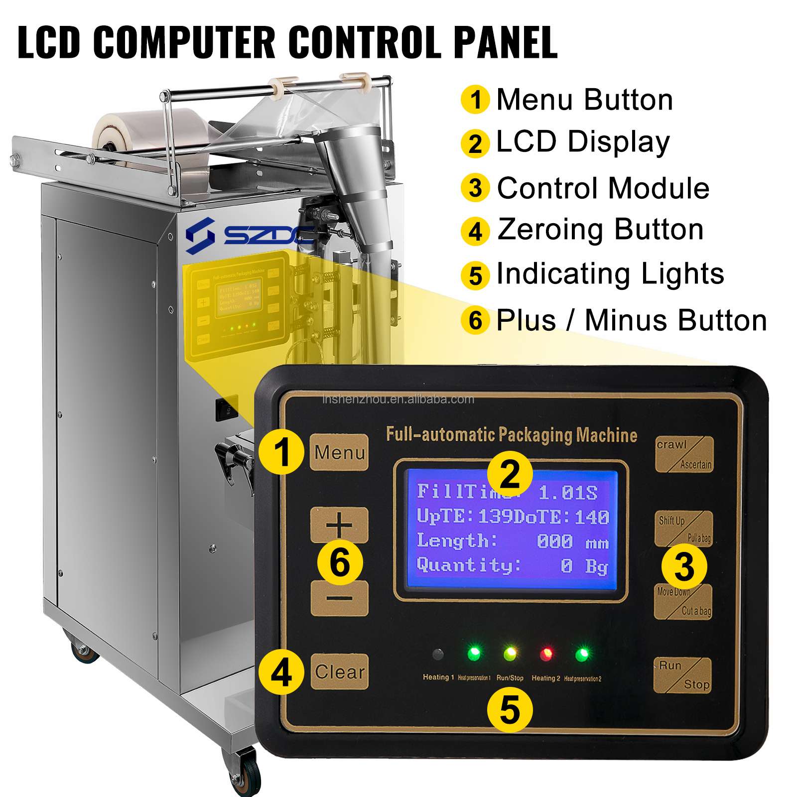 Shenzhou - Automatic Vertical Film Bag Filling Sealing Stick Sachet Liquid Honey Packing Machine filling machine Filling&Packing Machine 13