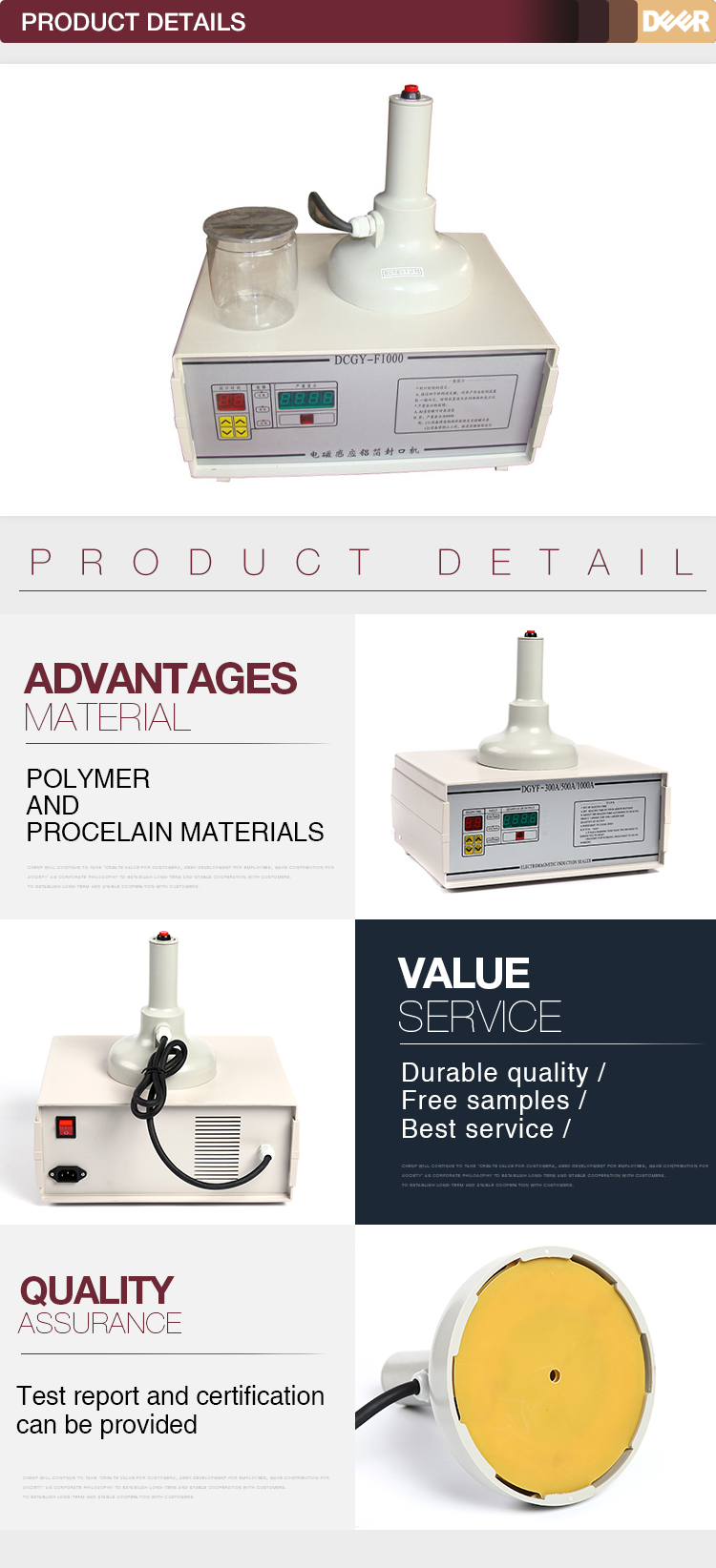 Shenzhou - New design good quality more higher glass jar sealing machine, manual induction sealing machine for bottle Hot selling machine 7