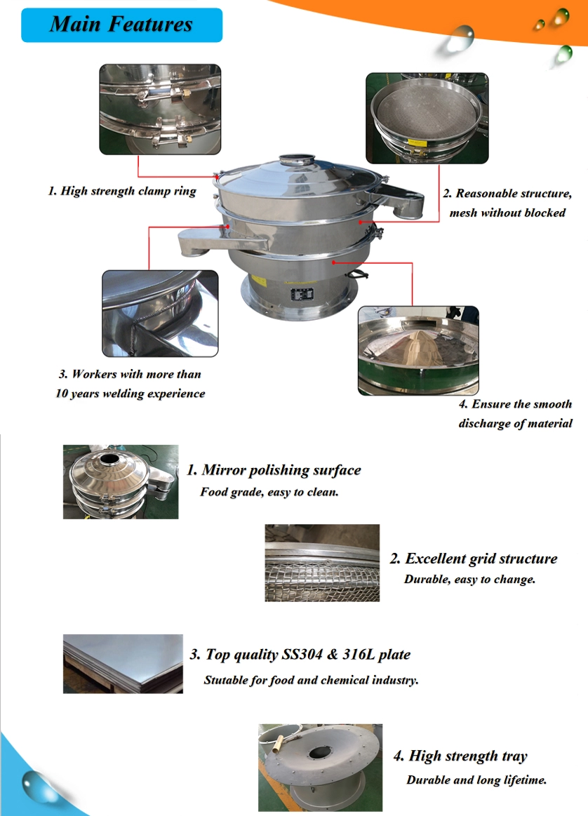Shenzhou - Industrial copper powder Iron powder silica sand slurry plastic Vibro sifter Hot selling machine 8