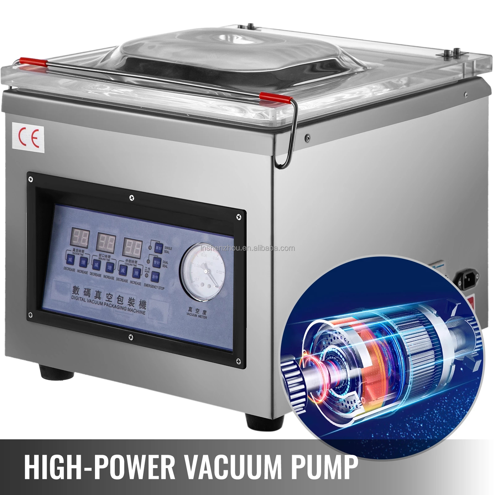 Shenzhou - Vacuum Plastic Bag Sealer Packing Sealing Machine for Kitchen Food Professional Business Production Storage Food Machine1 1