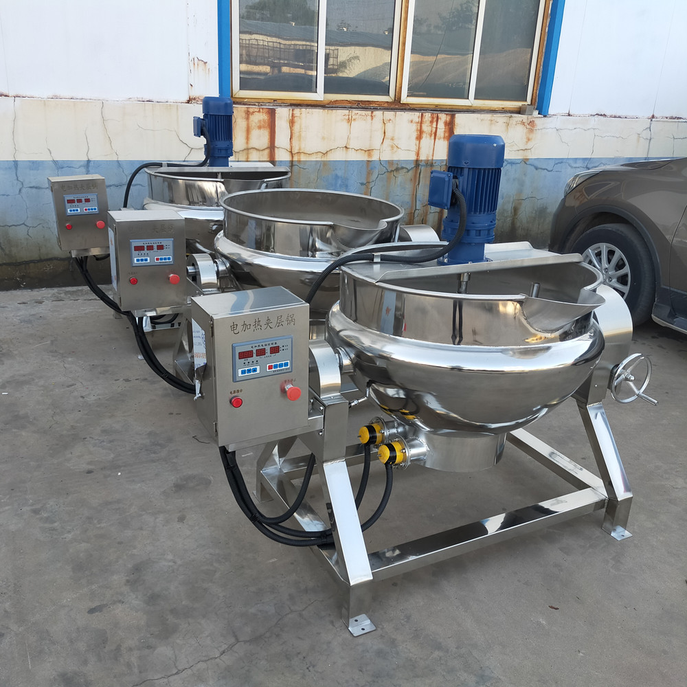 Shenzhou - Industrial Ketchup Gas Jacketed Kettle Steam Cooking Mixer Machine Sauce Cooking Machine Food Machine 11