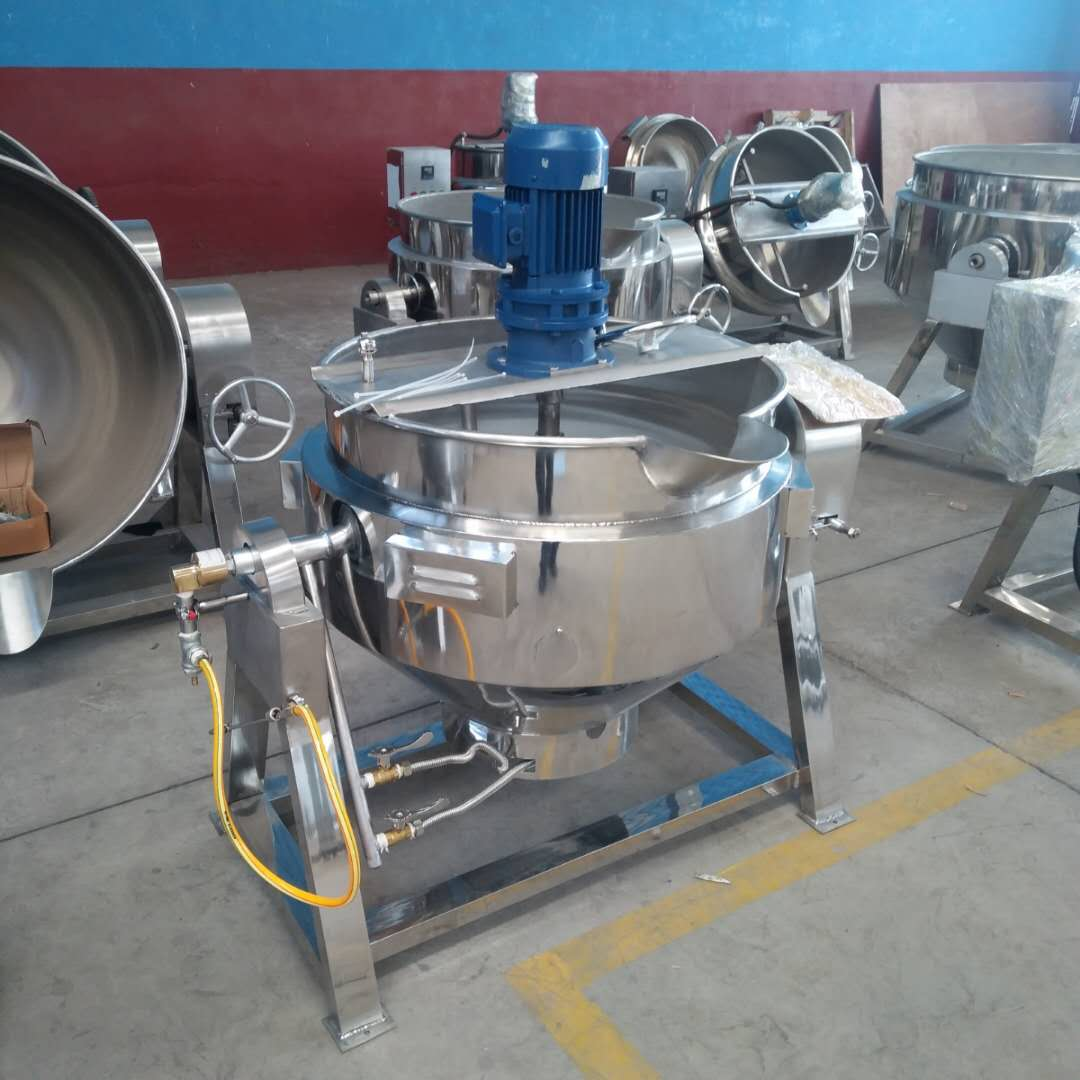 Shenzhou - Industrial Ketchup Gas Jacketed Kettle Steam Cooking Mixer Machine Sauce Cooking Machine Food Machine 9