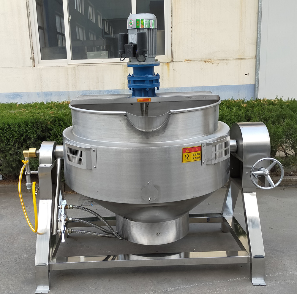 Shenzhou - Industrial Ketchup Gas Jacketed Kettle Steam Cooking Mixer Machine Sauce Cooking Machine Food Machine 10