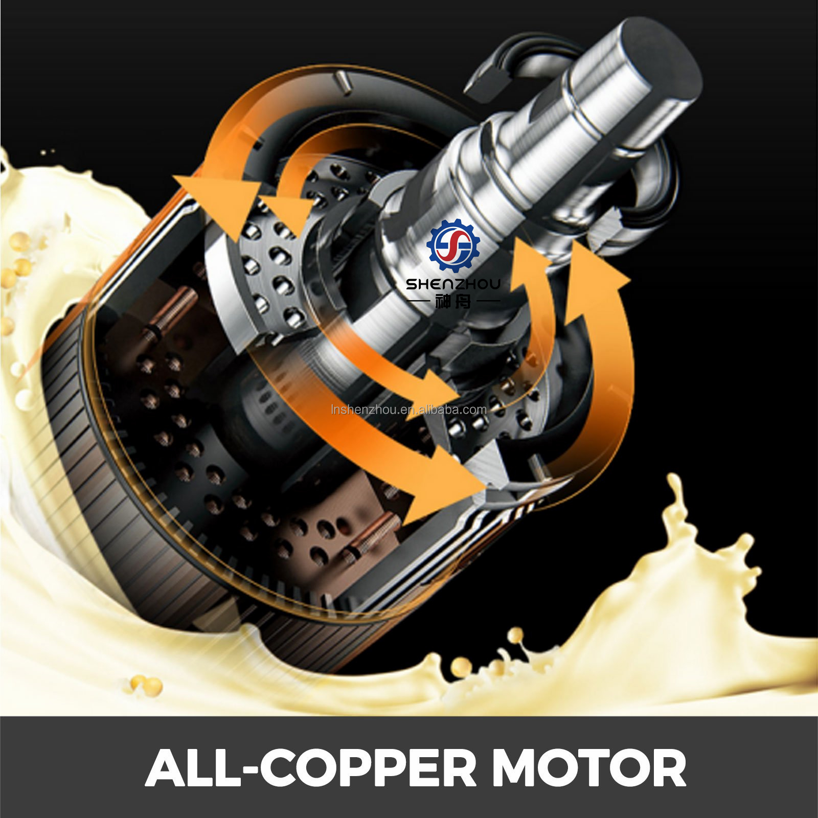 Shenzhou - Cheap Price Industrial Soy Milk Making Machine Soybean Milk Filter Machine Soybean Grinder Bean Product Processing Machinery Food Machine 10