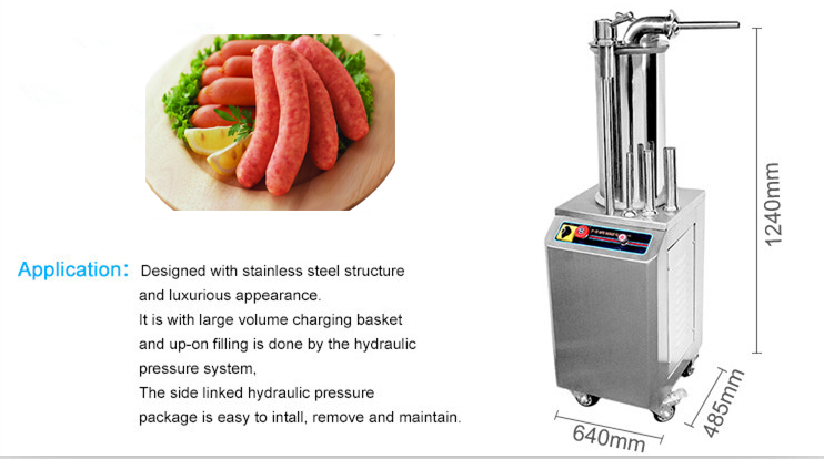 Shenzhou - 30L Stainless steel electric manual sausage stuffer Hot selling machine 7