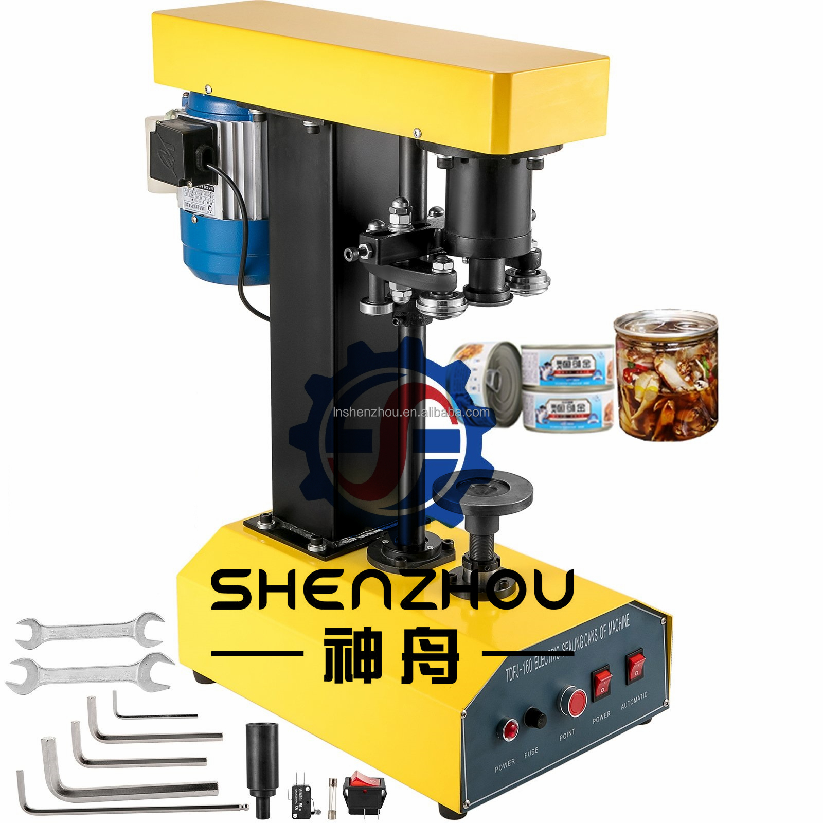 Shenzhou - Round Paint Aluminum Material Tin Can Automatic Sealing Machine Filling&Packing Machine 8