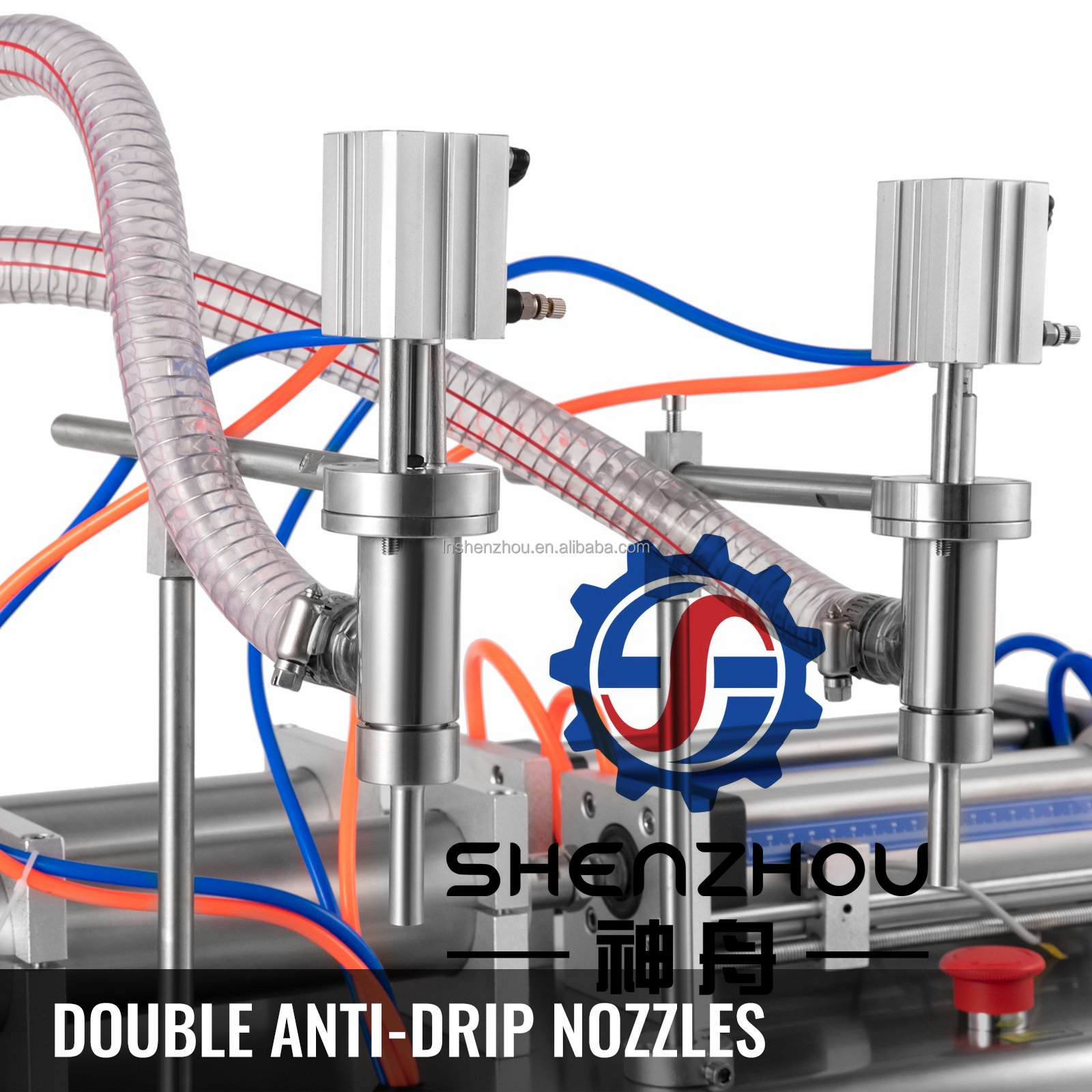 Shenzhou - Double Heads Pneumatic Liquid Filling Machine pharmaceutical filling machines gelato filling machine Filling&Packing Machine 11
