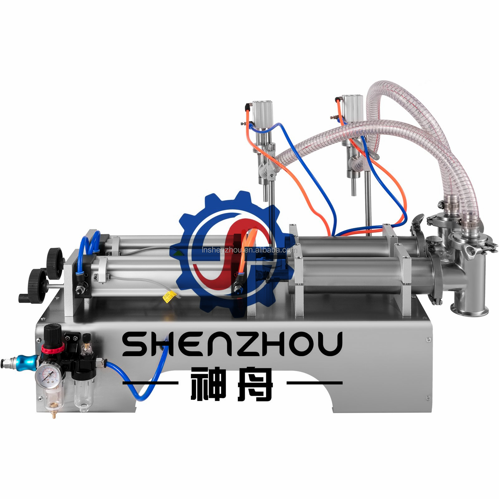 Shenzhou - Double Heads Pneumatic Liquid Filling Machine pharmaceutical filling machines gelato filling machine Filling&Packing Machine 8