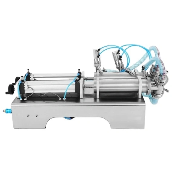 شنتشو - ماكينة تعبئة هوائية أحادية الرأس، سعة 10-300 مل، شبه أوتوماتيكية، لتعبئة المعاجين والسوائل. 1