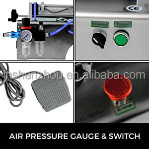 شنتشو - ماكينة تعبئة هوائية أحادية الرأس، سعة 10-300 مل، شبه أوتوماتيكية، لتعبئة المعاجين والسوائل. 12