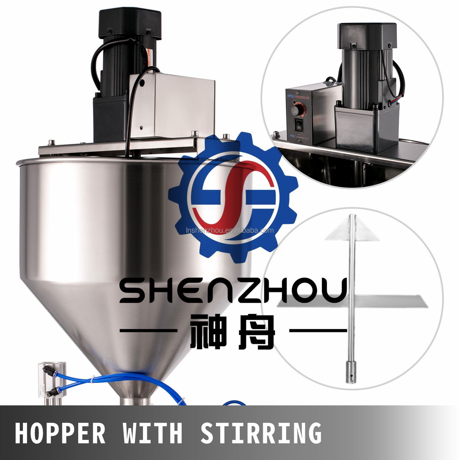 Shenzhou - Thick syrup honey edible essential oil shampoo cream lotion water liquid paste filling filler machine Filling&Packing Machine 11