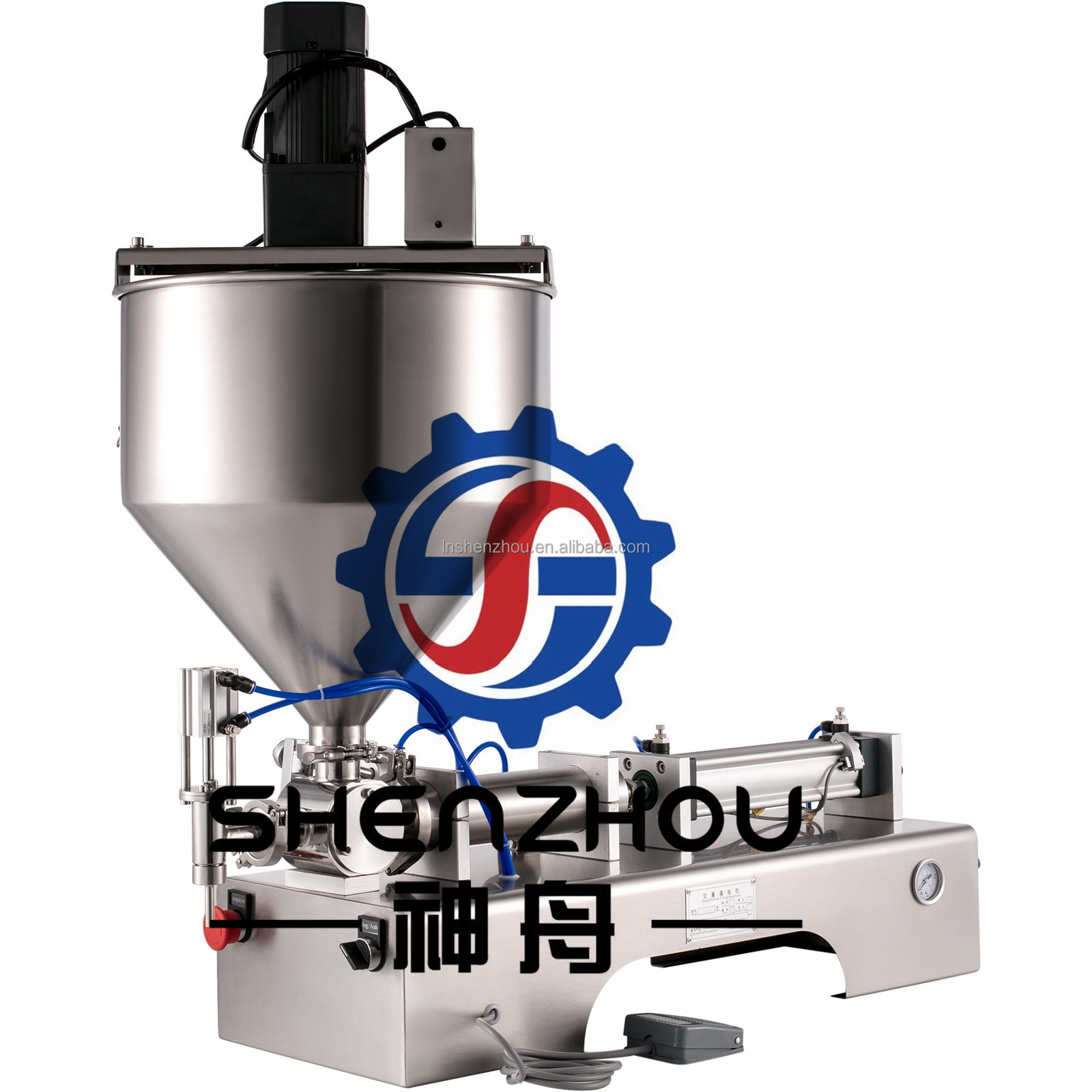 Shenzhou - Thick syrup honey edible essential oil shampoo cream lotion water liquid paste filling filler machine Filling&Packing Machine 9