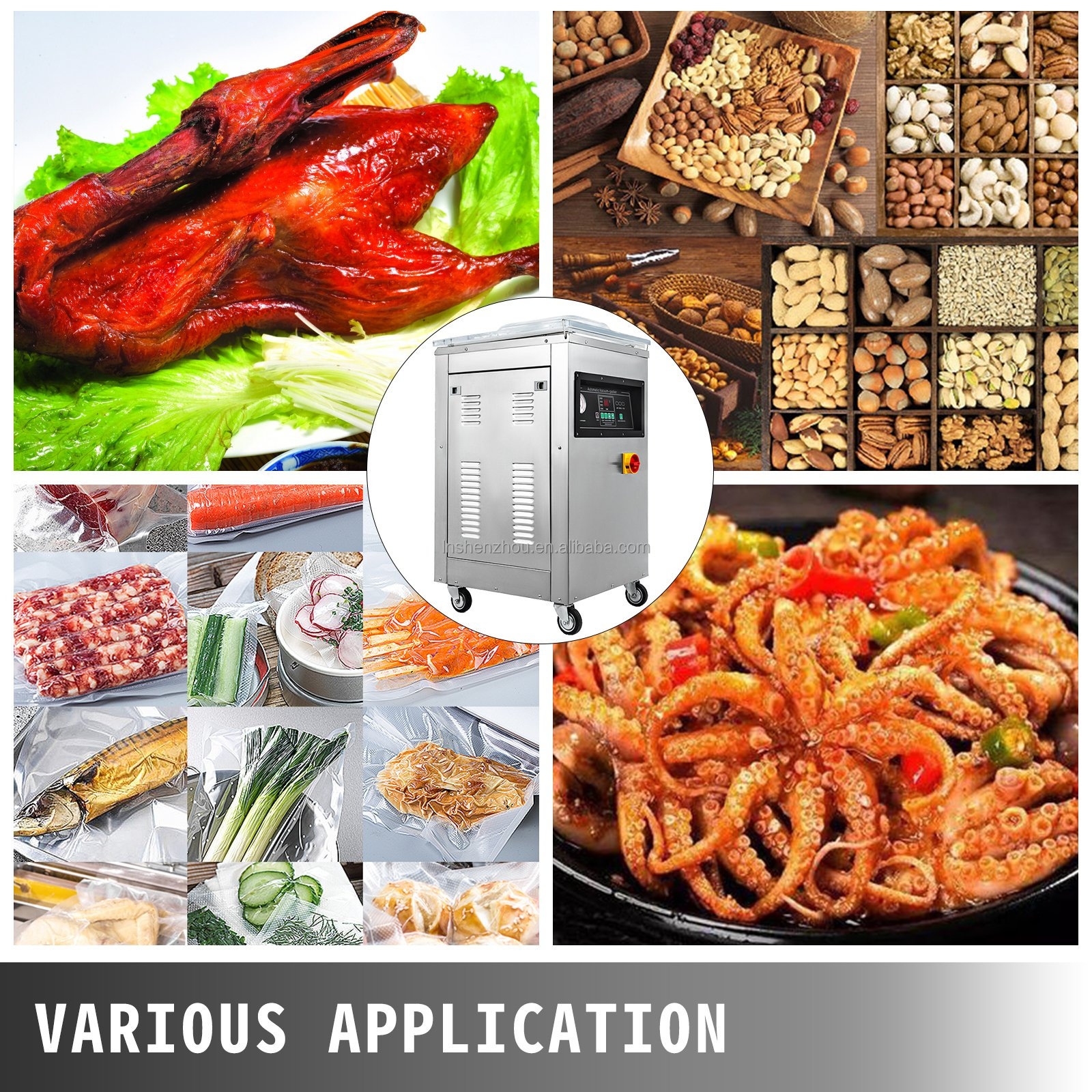 Shenzhou - 1000w Vacuum Packing Sealing Sealer Machine Extra Deep Kit Chamber Kitchen Filling&Packing Machine 11